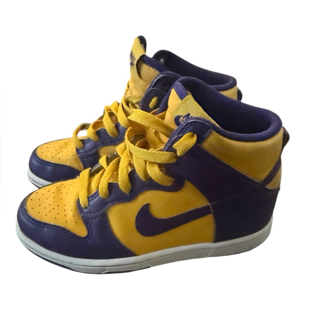 Dunks High - Purple and Yellow